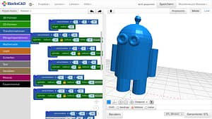 BlocksCAD Wunderwuzzi Roboter